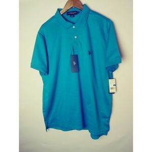 Men US Polo ASSN Shirt XL Acua Blue